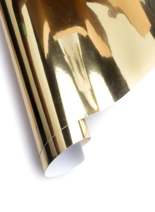 itsy-bitsy Itsy Bitsy Vinyl Metallic Gold 12inch X 2ft 1 Roll | for Home Kitchen Countertop, Cabinet Furniture, Oil Proof, Table Top, Wall, Car Wrap Sheet, Wallpaper, Waterproof Vehicle Sticker - Image 2